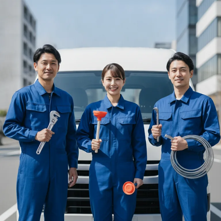 水道業者 のチーム: 妻